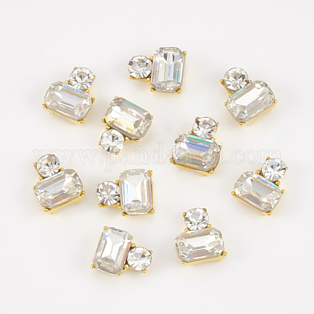 Cabochons Diamante de imitación de la aleación MRMJ-T015-08B-1