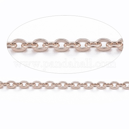 3.28 Feet Ion Plating(IP) 304 Stainless Steel Cable Chains X-CHS-H007-01RG-1