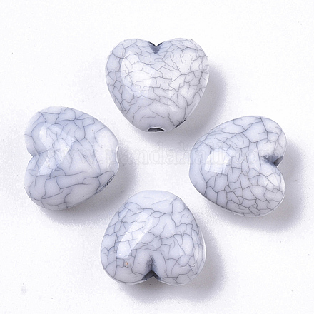 Crackle undurchsichtigen Acryl Perlen CACR-N003-05-1