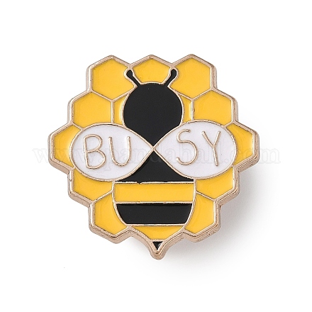 Трудолюбивые пчелы с эмалированными булавками в виде сот JEWB-B029-02B-1