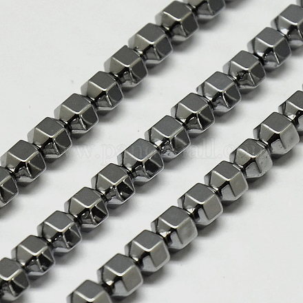 Chapelets de perles en hématite synthétique sans magnétiques G-I095-03-1