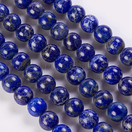 Chapelets de perles en lapis-lazuli naturel G-K254-01-12mm-1