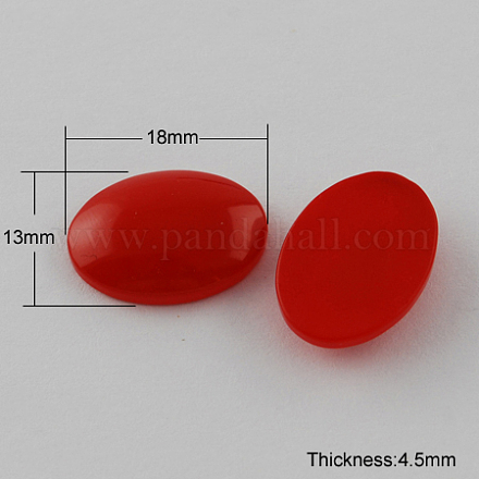 Spray Painted Glass Cabochons DGLA-R028-07-1