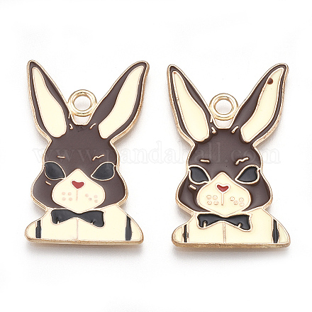 Alloy Bunny Pendants X-ENAM-S115-052-1