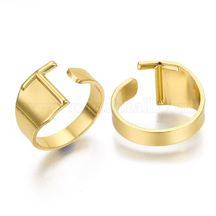 (vendita di fabbrica di feste di gioielli) anelli per polsini in lega RJEW-S038-195T-G-NR-1