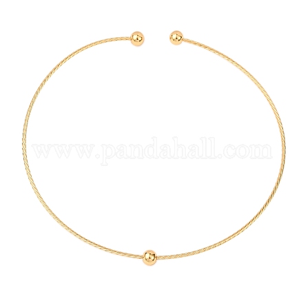 Ожерелье-чокер из нержавеющей стали 201 NJEW-Z098-01G-1