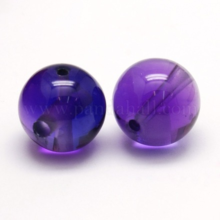 3-Hole Dyed Glass Round Beads GLAA-N0003-12mm-03B-1