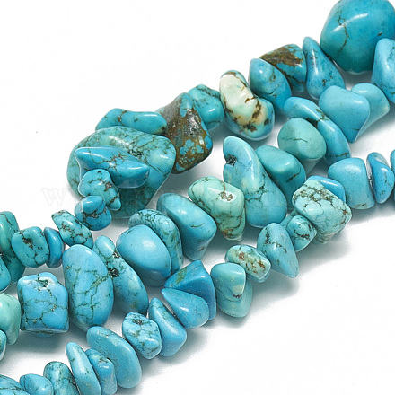 Chapelets de perles en turquoise synthétique TURQ-S286-01-1