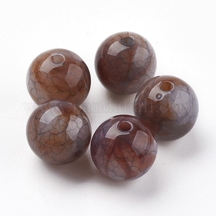 Crackle Acrylic Beads X-MACR-E025-20C-10mm-1