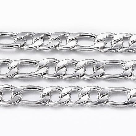 304 Stainless Steel Figaro Chains CHS-H009-32P-1