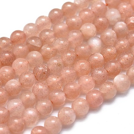 Chapelets de perles de sunstone naturelle naturelles G-K305-23-C-1