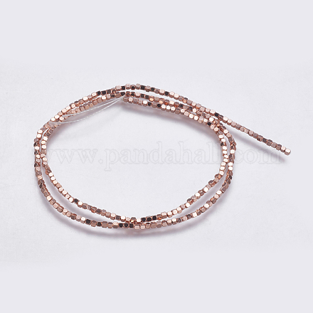 Electroplate Non-magnetic Synthetic Hematite Bead Strands G-K237-08O-1
