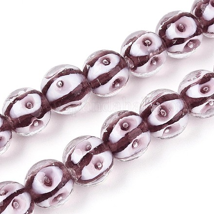 Бусы лэмпворк ручной работы LAMP-N028-20E-1