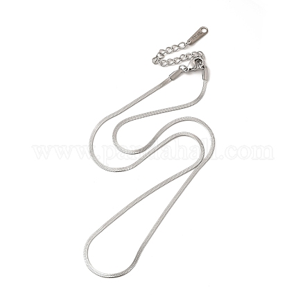 304 collar de cadena de espiga de acero inoxidable para mujer NJEW-G097-02P-1