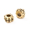 Tibetan Style Alloy Beads, Cadmium Free & Nickel Free & Lead Free, Antique Golden, 4.2x3.2mm, Hole: 2.2mm