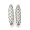 Brass Beads, Rice, Real Platinum Plated, 19x5mm, Hole: 1.2mm