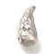 Brass Micro Pave Cubic Zirconia Pendants, Teardrop Shape Charms, Platinum, 11x5.5x7mm, Hole: 1.2mm