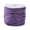 23M Waxed Cotton Cords, Multi-Ply Round Cord, with 1Pc Plastic Spools, Purple, 1mm, about 25.15 Yards(23m)/Set
