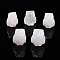 Natural Quartz Crystal Owl Display Decorations, Figurine Home Decoration, Feng Shui Energy Stone Gift for Home Office Desktop Decoration, 25~27x22~24x17~19mm