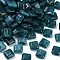 Opaque Acrylic Beads, Square, Faceted, Dark Slate Gray, 15.5x15.5x7.5mm, Hole: 1.4mm, about 327~454pcs/500g.