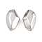 Brass Beads, Nuggets, Rack Plating, Long-Lasting Plated, Cadmium Free & Lead Free, Platinum, 10.5x6.5x4.5mm, Hole: 1mm