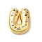 Brass Cubic Zirconia Pendants, Letter A~Z Charms, Real 18K Gold Plated, Letter U, 29.5x24.5x7mm, Hole: 5x2.5mm