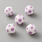 Silicone Beads, Football, Thistle, 15mm, Hole: 2.5mm