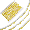 10 Yards Elastics Spandex Ribbon, with Cardboard Display Card, Yellow, 7/8 inch(22mm)