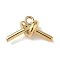 304 Stainless Steel Charms, Knot, Real 18K Gold Plated, 10.5x18x5.5mm, Hole: 1.8mm