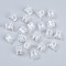 PS Plastic Mini Claw Hair Clips for Women Girls, Clear, 15.5x14x9.5~18.5mm
