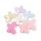 Plastics Beads, Imitation Jelly Beads, Butterfly, Mixed Color, 13x18x4.5mm, Hole: 1.8mm