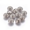 CCB Plastic Beads, Rondelle, Platinum, 14x8mm, Hole: 2mm