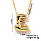 Simple and Stylish Brass Letter Pendant Satellite Chain Necklaces for Women Men, Golden, Letter E, 16.14 inch(41cm)