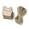 Christmas Theme Kraft Paper Gift Tags, Hang Tags, with Jute Twine, Gift Box, BurlyWood, 3.8x3.65x0.05cm, Hole: 5mm, 50pcs