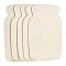 Bottle Shape Unfinished Wood Slices, Laser Cut Wood Shapes, for DIY Painting Ornament Christmas Home Decor Pendants, Blanched Almond, 29.75x18x0.25cm
