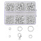 DIY Jewelry Making Findings Kit, Including Brass Open Jump Rings, Zinc Alloy Lobster Claw Clasps, Silver, 12x6mm, 20pcs