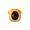 Rectangle 304 Stainless Steel with Natural Black Stone Finger Rings, Golden, 18mm, Inner Diameter: Adjustable