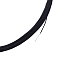 20M Iron Wire with Cotton Coated, Round, Black, 1mm, 18 Gauge, about 65.62 Feet(20m)/Roll