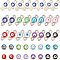 48Pcs 8 Colors Evil Eye Alloy Enamel European Beads, with 48Pcs 8 Colors Evil Eye CCB Enamel Links and 10Pcs Hamsa Hand Alloy Charms, Mixed Color, 106pcs/box