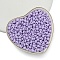 Acrylic Imitation Pearl Beads, Teardrop, Irregular, Opaque, Medium Purple, 5x5x4mm, Hole: 1.4mm
