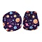 Polyester & Spandex Stretchy Chair Cover, Planet, 390~400x370~390mm, 2pcs/set