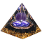 Crystal Epoxy Display Decorations, Solid Triangle, 50x50x52mm