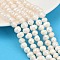 Natural Cultured Freshwater Pearl Beads Strands, Potato, Grade A, Seashell Color, 7~8mm, Hole: 0.7mm, about 54~55pcs/strand, 14.09~14.37 inch(35.8~36.5cm)