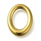 Ion Plating(IP) 304 Stainless Steel Linking Rings, Oval, Real 18K Gold Plated, 14x10.5x3.5mm
