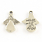Tibetan Style Angel Alloy Pendants, Lead Free & Cadmium Free, Antique Silver, 18x13x2mm, Hole: 1.5mm, about 925pcs/1000g