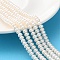 Natural Cultured Freshwater Pearl Beads Strands, Grade 5A, Rondelle, PeachPuff, 5~6mm, Hole: 0.7mm, about 100pcs/strand, 14.88 inch(37.8cm)