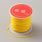 Nylon Chinese Knotting Cord, DIY Material for Jewelry Making, Gold, 0.8mm, about 21.87 Yards(20m)/Roll
