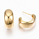 Brass Half Hoop Earrings KK-R117-036-NF-3