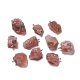 Pendentifs en quartz naturel à la fraise G-I295-02G-06-1