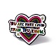 Colorful Word You Are More Loved Than You Know Enamel Pin JEWB-A005-07-02-1